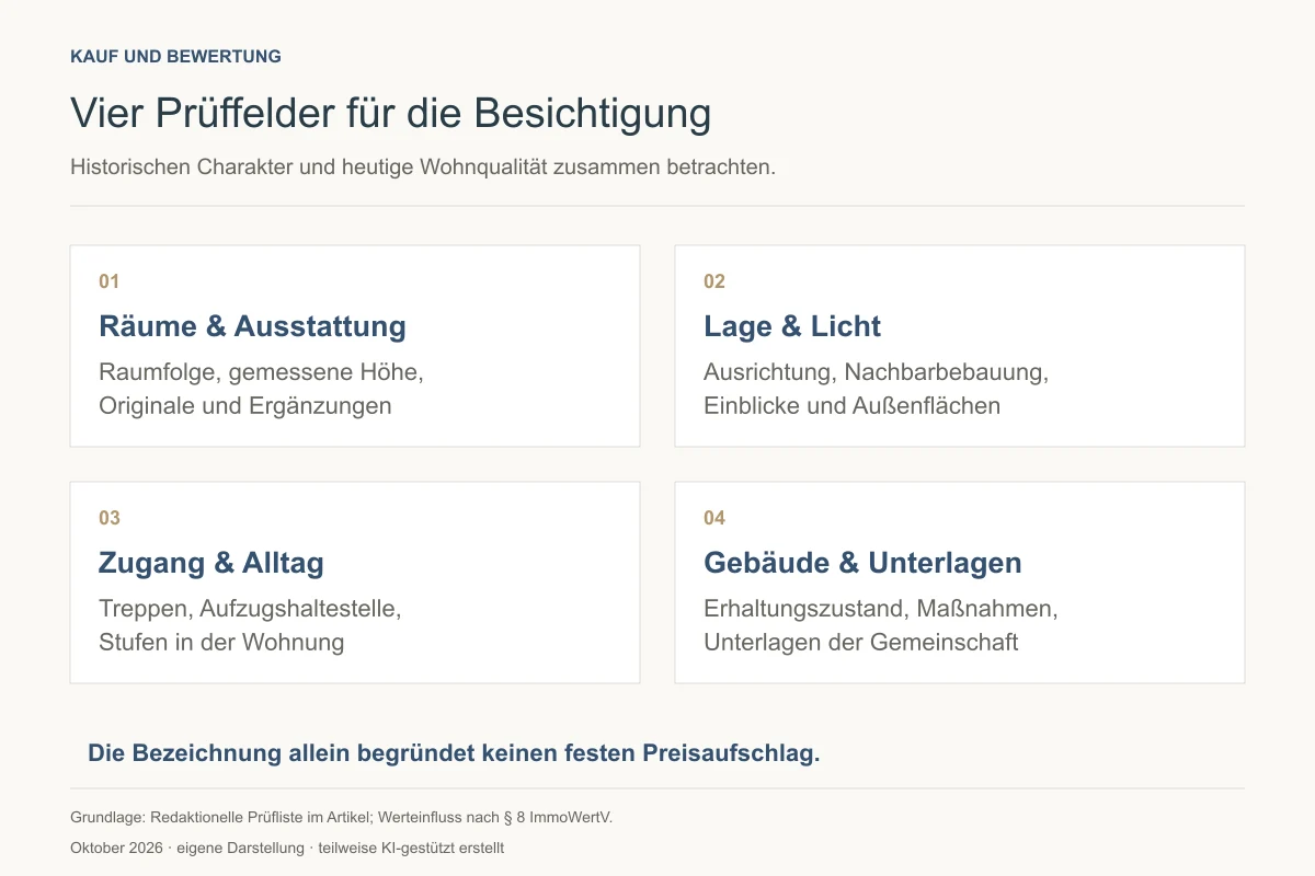 Vier Prüffelder beim Kauf einer Beletage: Räume, Lage, Zugang und Gebäude - Immobilienmakler Frankfurt - Marc Härter Immobilien