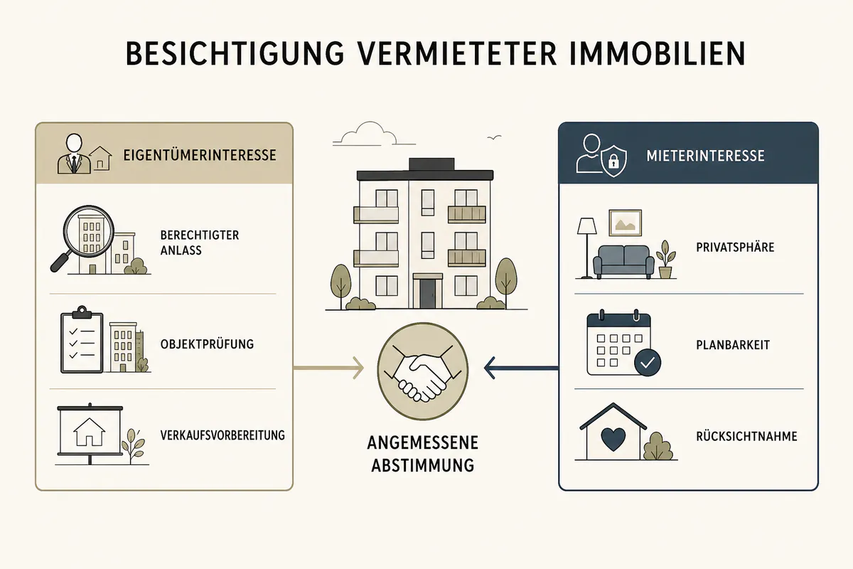 Besichtigungsrecht bei vermieteten Immobilien