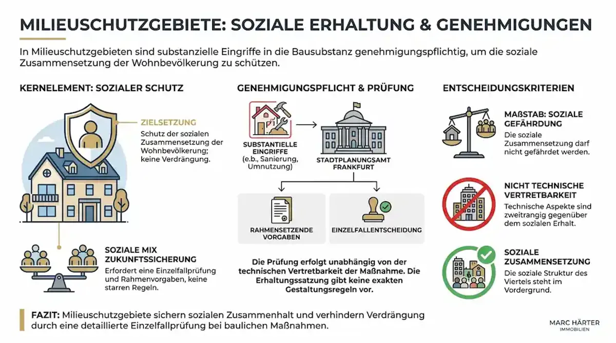Erhaltungssatzungen und Milieuschutz Frankfurt: Was Eigentümer und Käufer wissen müssen