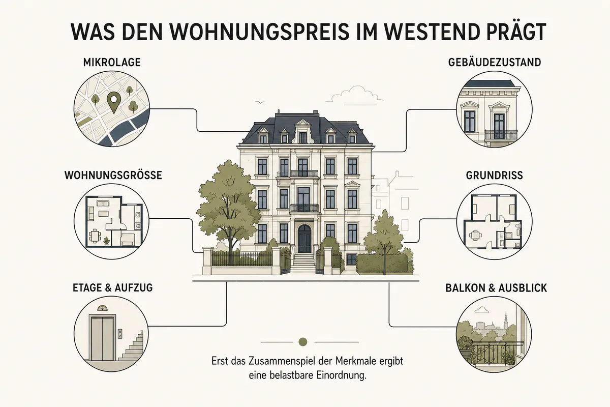 Immobilienpreise Westend Frankfurt Q2 2026: Was kostet eine Wohnung wirklich?