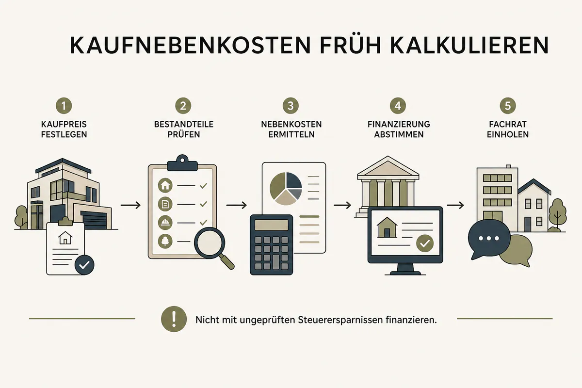 Kaufnebenkosten – Grunderwerbsteuer sparen