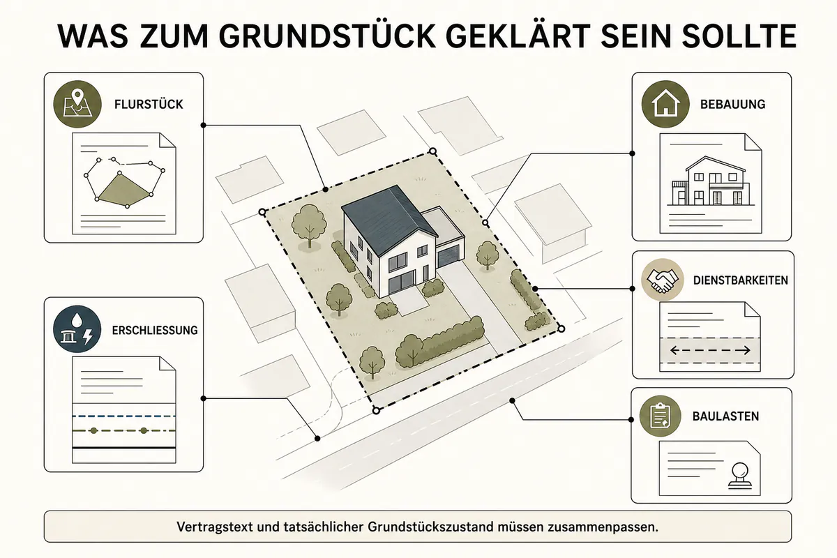 Grundstückskaufvertrag: Diese Daten werden benötigt