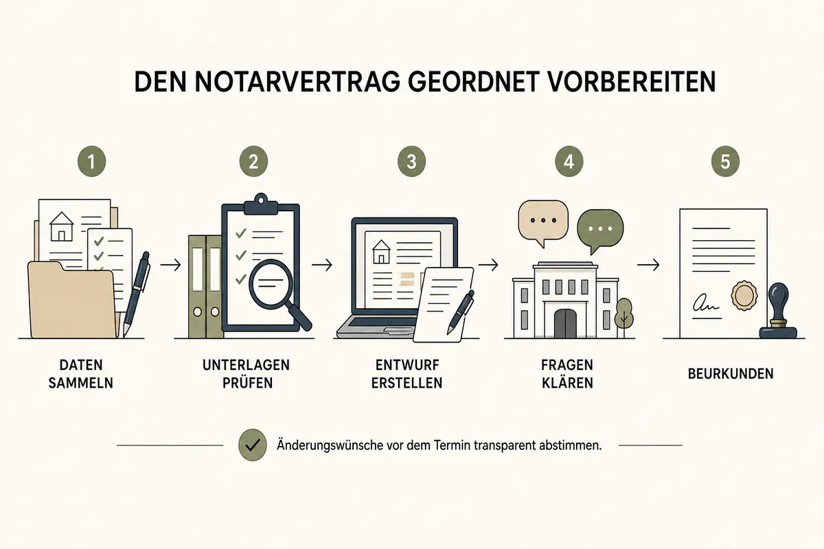Grundstückskaufvertrag: Diese Daten werden benötigt