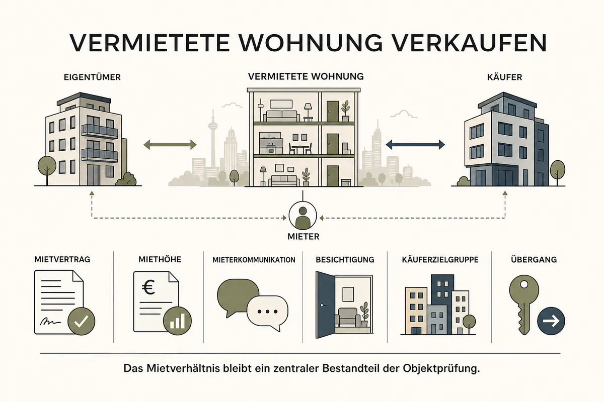 Vermietete Wohnung verkaufen: Wert, Käuferkreis und Ablauf