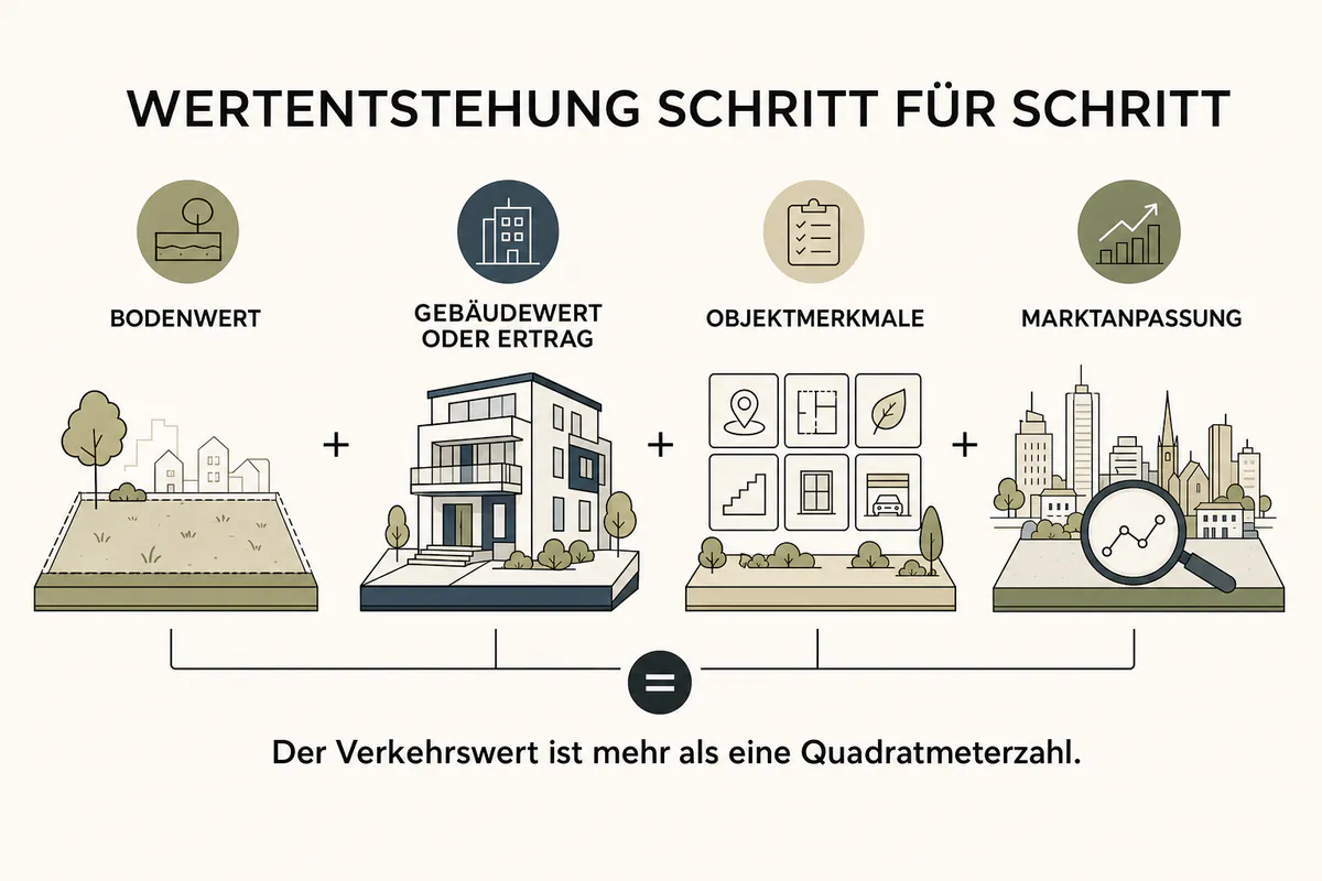 Verkehrswert ermitteln: Die 3 Wertermittlungsverfahren nach ImmoWertV im Überblick