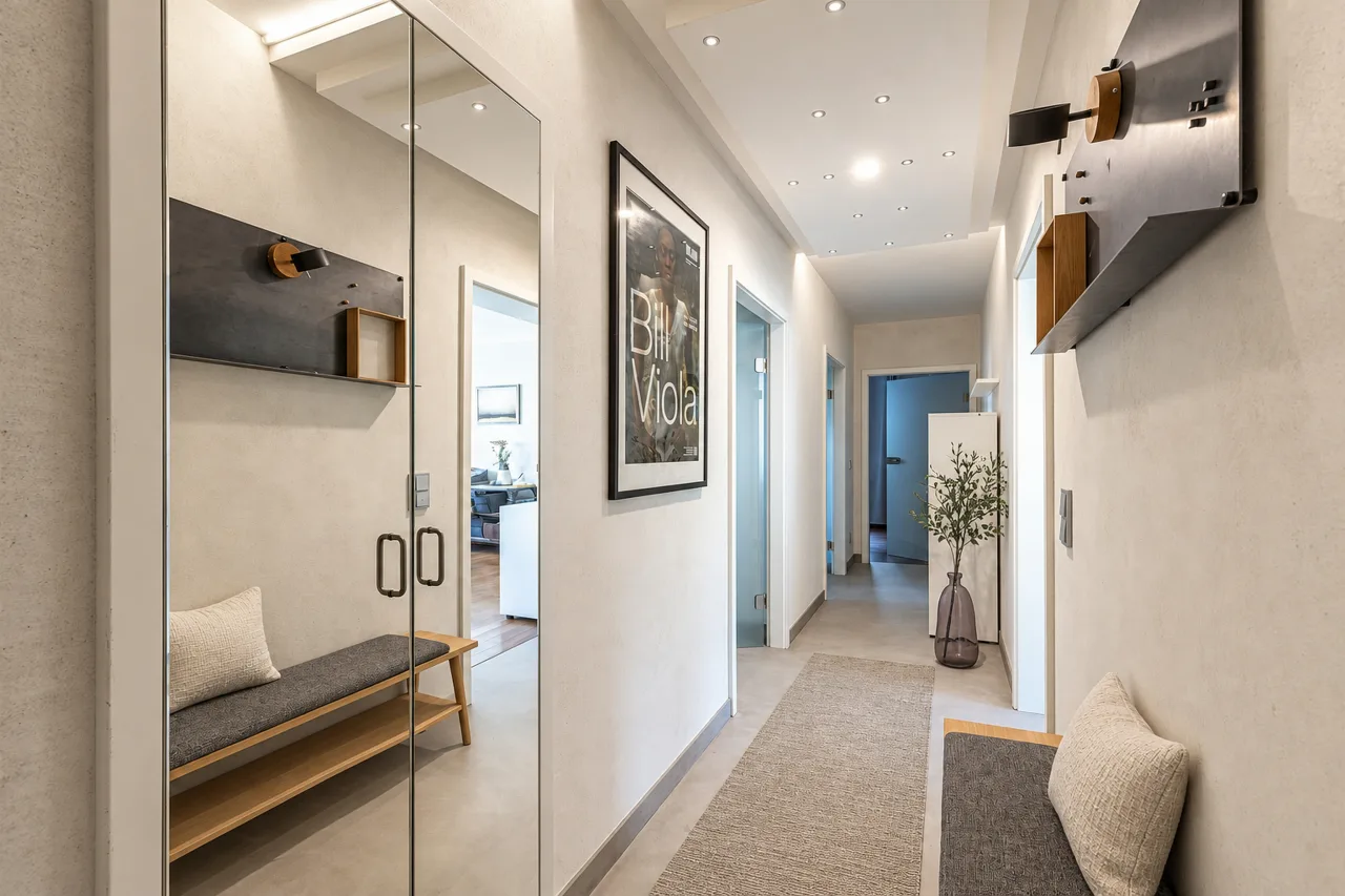 Flur einer verkauften Designerwohnung in Frankfurt-Dornbusch