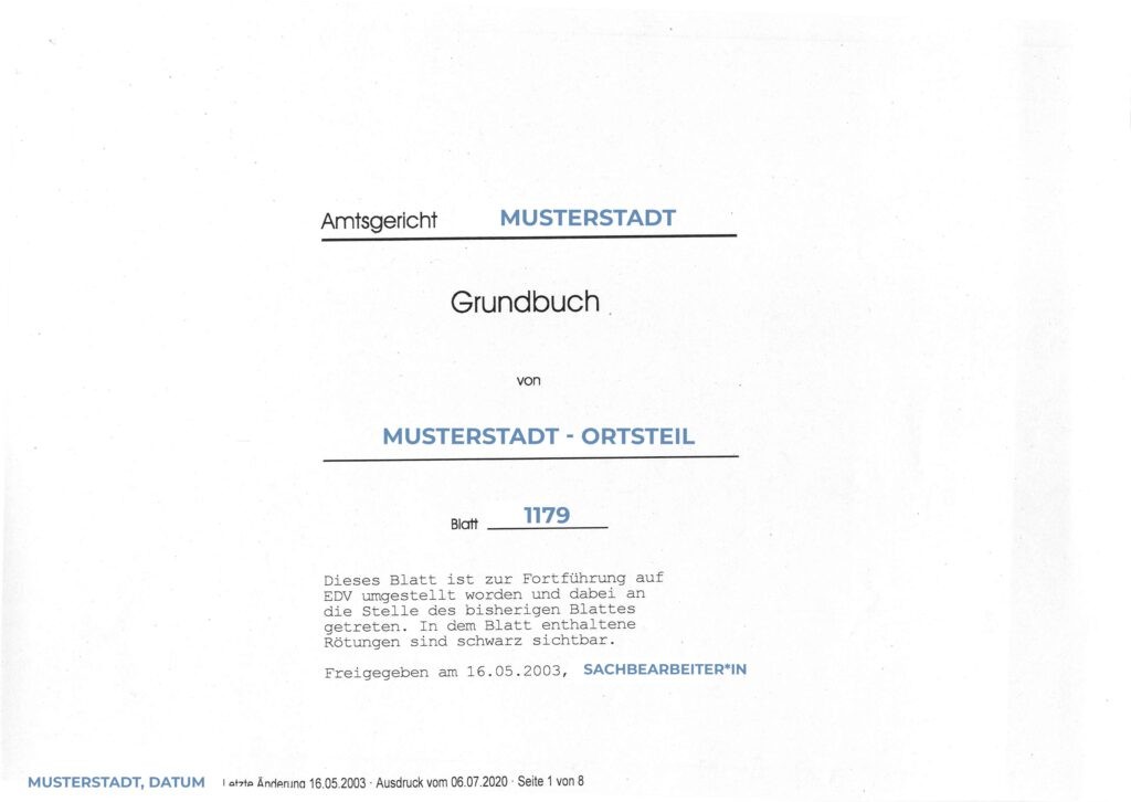 Grundbuch Erklärt. Komplett-Erklärung + Eintragungen, FAQ,..