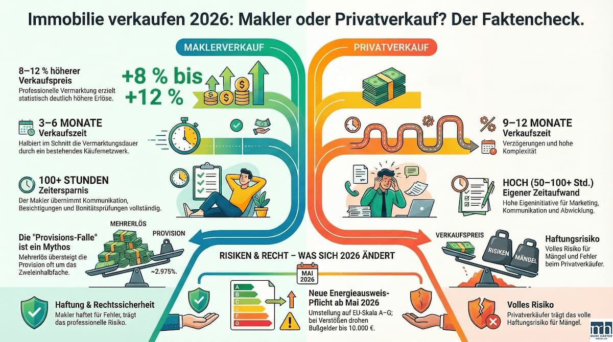 Immobilie verkaufen - privat oder mit Makler - Marc Härter Immobilien Frankfurt