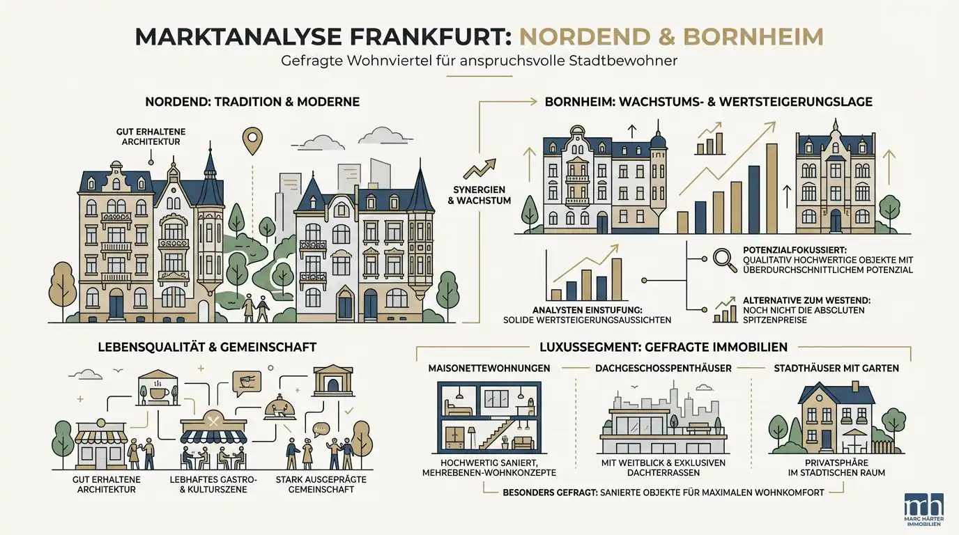 Luxusimmobilien Frankfurt 2026: Lagen, Preise & Off-Market Top Lagen Frankfurt Bornheim und Nordend - Marc Härter Immobilien in Frankfurt am Main