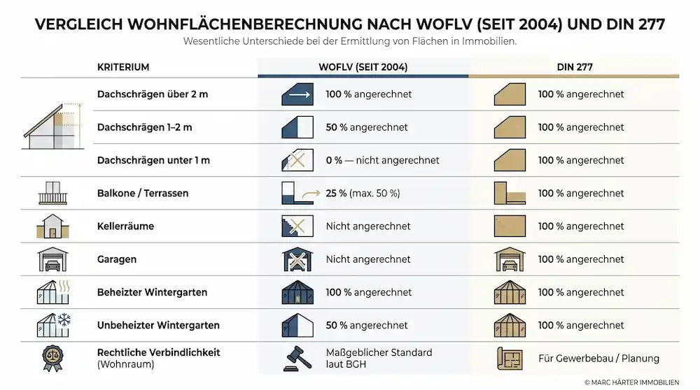 Wohnflächenberechnung Frankfurt bei Verkauf: WoFlV, DIN 277 und was Sie als Käufer und Verkäufer wissen müssen Wohnflächenberechnung WoFlV Frankfurt - Marc Härter Immobilien (2)