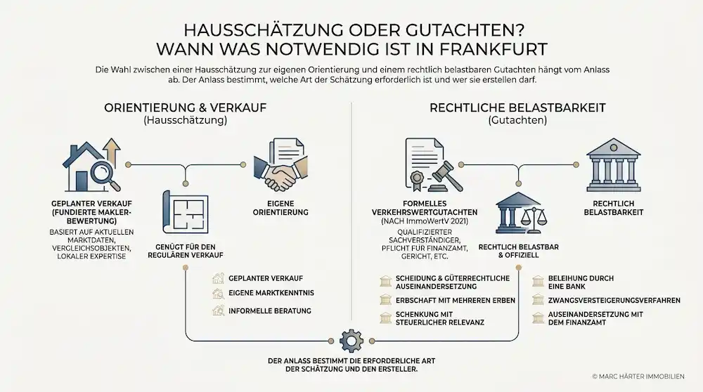 Hausschätzung Frankfurt: Was ist Ihr Haus wirklich wert? Hausschätzung Frankfurt - Marc Härter Immobilien Gutachten